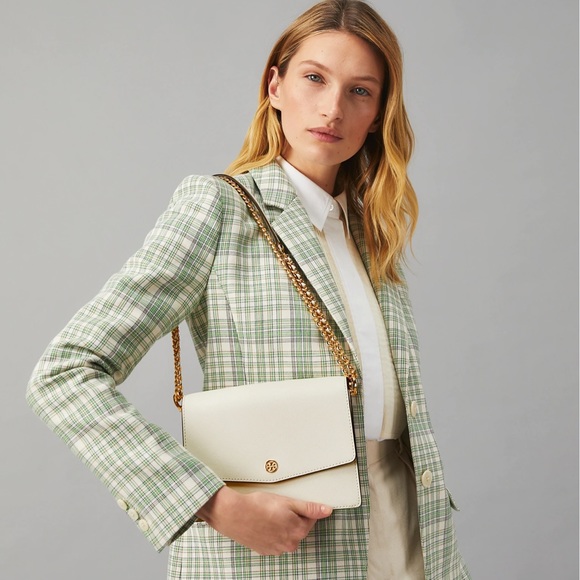 TORY BURCH Robinson Convertible Shoulder Bag Birch - Picture 3 of 12